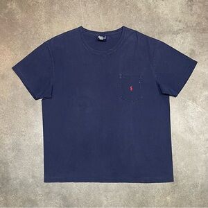 Vintage 90s Polo Ralph Lauren Single Stitch Faded Tee USA